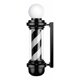 thumbnail image 1 of Poste Luminoso Giratorio Barbería 95 Cm Negro Y Blanco, 1 of 3