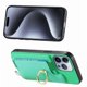 thumbnail image 3 of Funda Magnética Para Iphone 14 Pro Con Billetera Y Anillo Protector Resistente Verde, 3 of 6