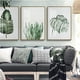 thumbnail image 4 of ART ZONE - Póster con impresión artística en lienzo de hojas de plantas tropicales, cuadros de pared de plantas verdes nórdicas, pintura grande para habitación infantil, sin marco, 4 of 5