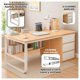 thumbnail image 2 of Escritorio Mueble Oficina Madera 120 cm con Cajones y Repisa Moderno, 2 of 6