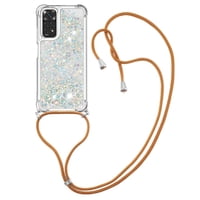 Funda Foxdock Para Xiaomi Redmi Note 11/11S 4G Con Cuerda Ajustable, Brillo Líquido, Protección Antigolpes Y Lente – Ideal Para Regalo