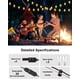 thumbnail image 5 of Luces de cadena DELITOR 15,24 m LED impermeables regulables, 5 of 9