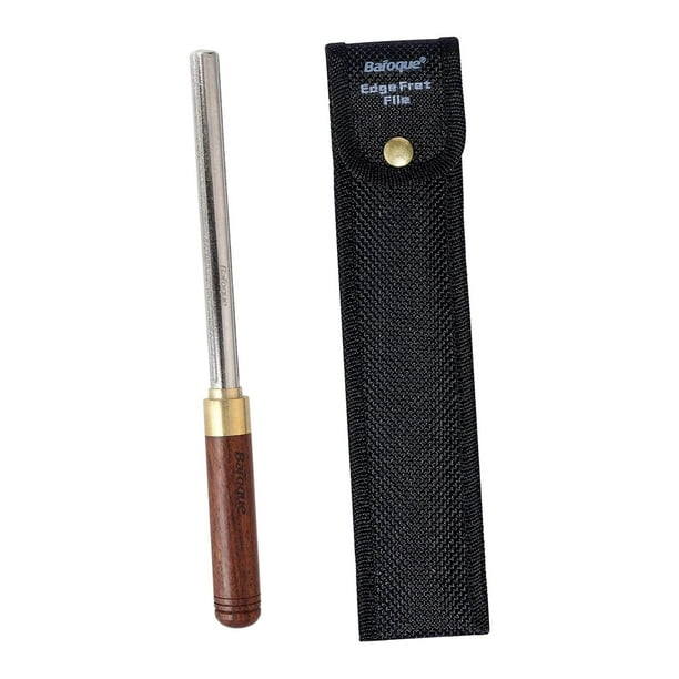 Archivo de borde de coronación de traste de guitarra con ranuras de coronación de 3 bordes, herramienta de reparación Luthier para ukelele, mandolina,