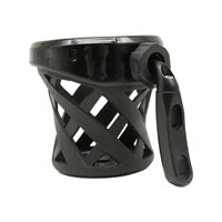 Magideal - Portavasos Para Motocicleta, Cesta De Aleación De Aluminio, Goma, Resistente, Ajustable, Universal, Accesorio Para Motocicleta, Soporte Para Botella , Negro