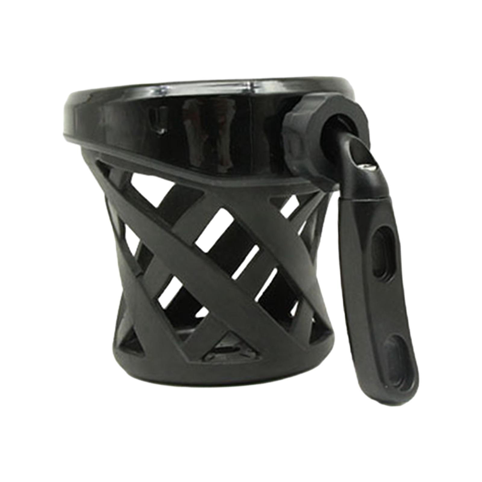 Magideal - Portavasos Para Motocicleta, Cesta De Aleación De Aluminio, Goma, Resistente, Ajustable, Universal, Accesorio Para Motocicleta, Soporte Para Botella , Negro