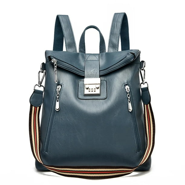 Women Backpack Multifunction Bags Anti theft lock High Quality Leather Women Crossbody Bag School Bags Travel Backpacks