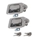 thumbnail image 2 of 2pcs Marine Yacht RV Acero Inoxidable Tear Drop Style Caja De Herramientas Pestillo Y Llave, 2 of 5