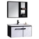 thumbnail image 3 of Vanitorio Madera Lavamanos 60 Cm Ancho Con Griferia Y Mueble Espejo Negro T-1060, 3 of 3