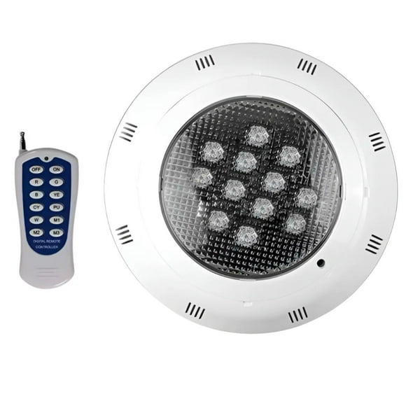 Foco Led Piscina 12w 7 Colores Con Control Remoto Homeclaf