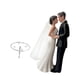 thumbnail image 3 of Wedding Cake Topper Bride Groom Statue For Engagement Parties Bridal Showers Black Suit, 3 of 5