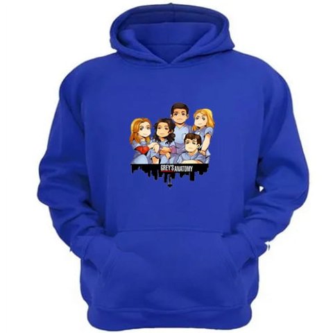 Genérico - Polerón Canguro Grey´S Anatomy Azul Talla L Unisex