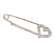 thumbnail image 2 of perno de seguridad de cristal bufanda pin bandolera clip pin solapa corazón oro, 2 of 3