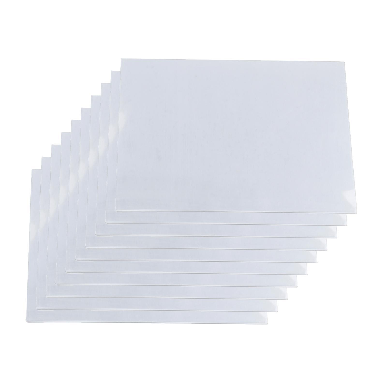 Magideal - 10 Uds Papeles Termorretráctiles Creativos, Lámina De Plástico Hecha A Mano Imprimible, Arte De 14,5 Cm X 20 Cm Para Adornos De Llavero, Manualidades, , 0,2 Mm Transparente 02 Mm Transparente