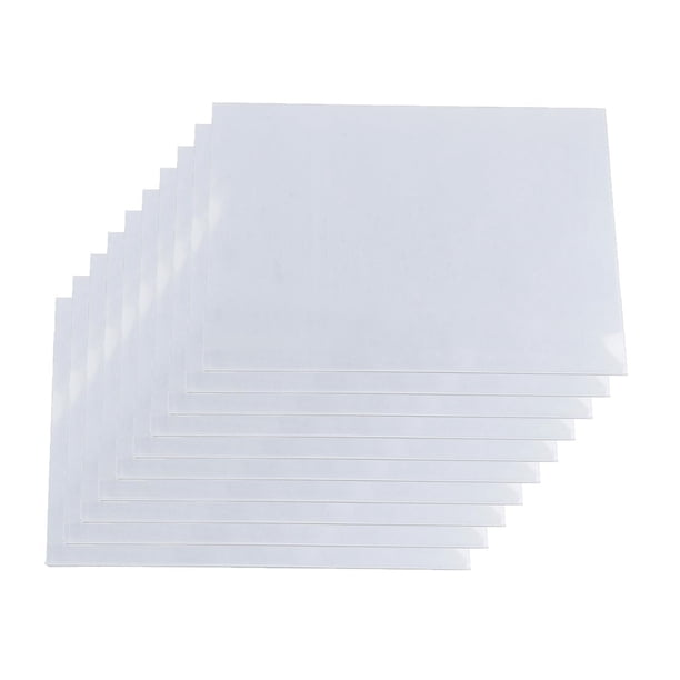 10 Uds papeles termorretráctiles creativos, lámina de plástico hecha a mano imprimible, arte de 14,5 cm x 20 cm para adornos de llavero, manualidades, , 0,2 mm transparente 02 mm transparente