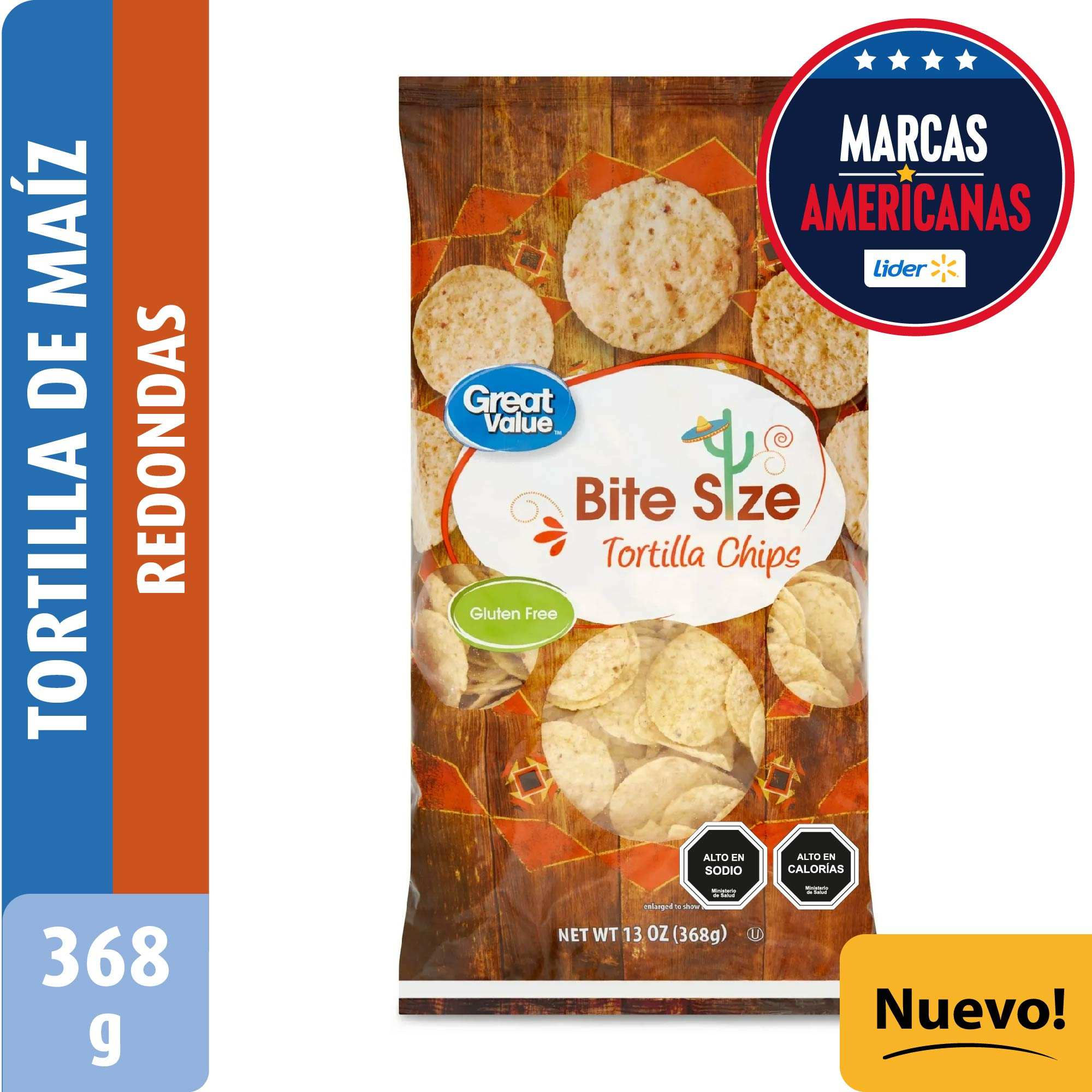 Tortilla Maíz Redonda 368 g Great Value