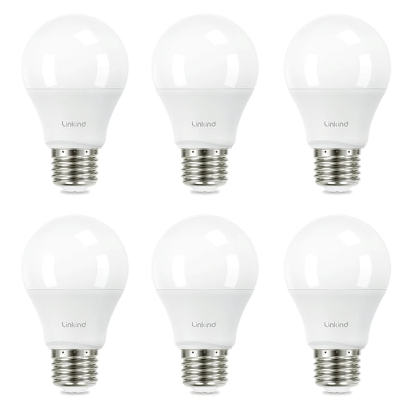 Bombilla LED Linkind A19 de 9 W, 5000 K, 840 lm, 15 000 h, no regulable