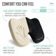 thumbnail image 3 of Cojín para asiento Cushy Tushy Slim plegable de espuma viscoelástica negra, 3 of 9