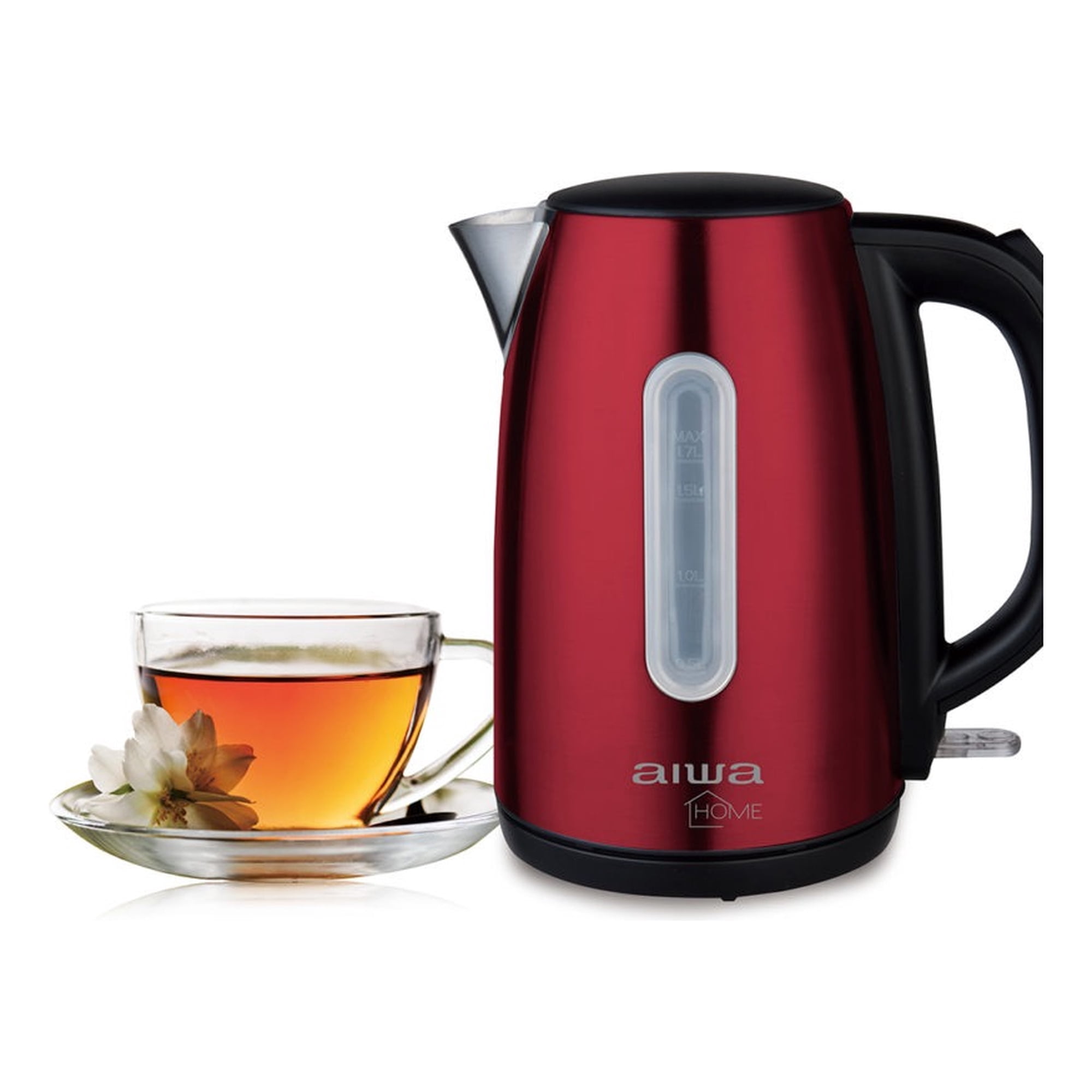 Hervidor Eléctrica De Acero Inoxidable 1.7l Aiwa Aw-jd1402r