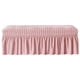 thumbnail image 3 of Funda para banco de comedor, elásticas extraíbles para sillas, de funda de asiento elástico, funda de cojín para banco para , Rosa, 3 of 5