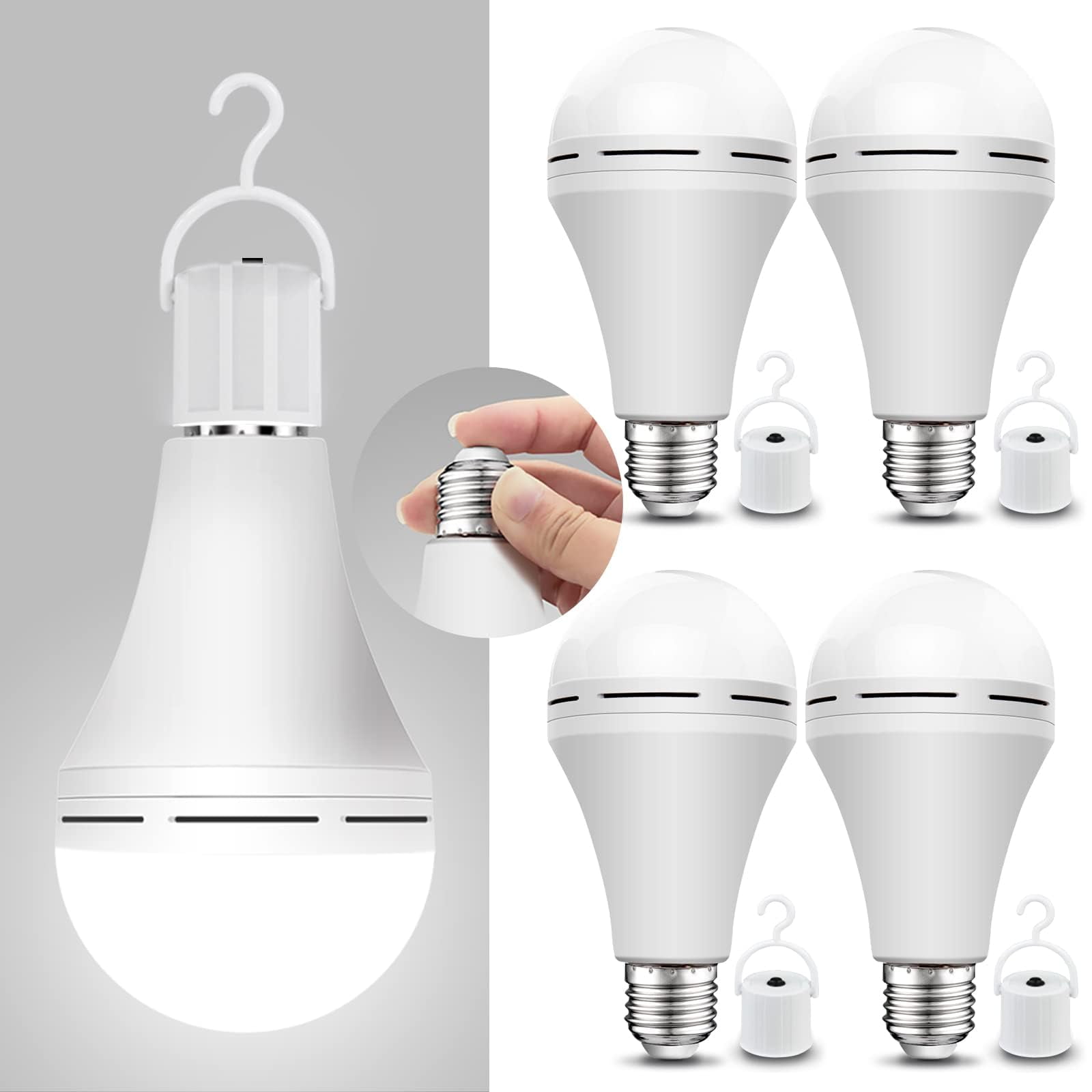 Bombilla Led Neporal, Recargable De Emergencia, 15 W, 750 Lm
