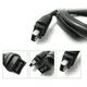 thumbnail image 3 of Cable de datos IEEE 1394 Firewire 800 a 400 Firewire Firewire 9 a 4 Cable 1394 1,8 metros negro, 3 of 8