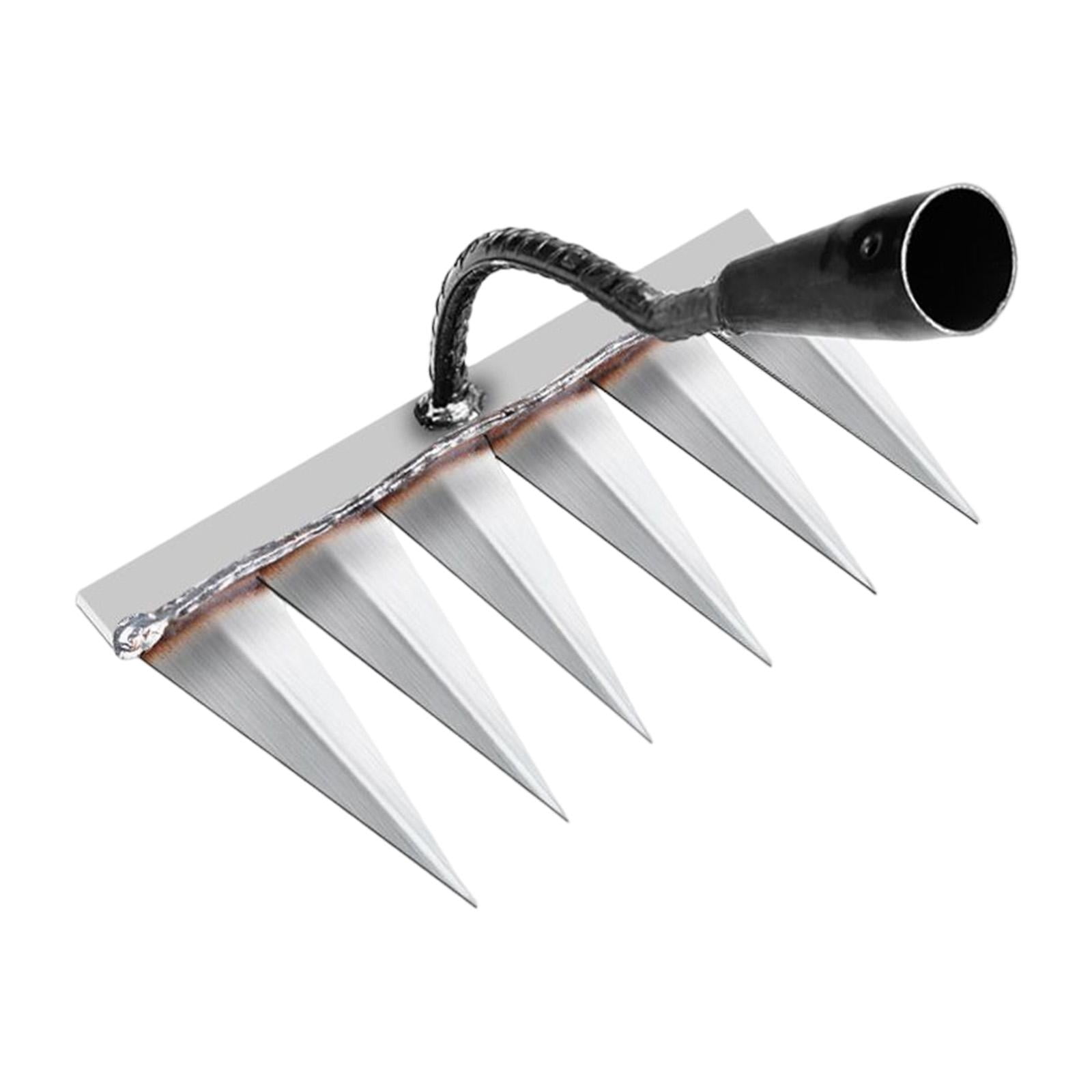 Ioensy - Rastrillo De Eliminación De Malezas Rastrillo De Agarre Rastrillo De Jardín Para Jardinería En El Patio Trasero De La Granja 6 Dientes