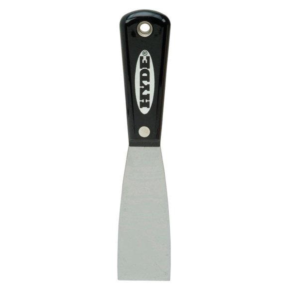 Espátula Hyde de acero con alto contenido de carbono rígida de 1,5 cm con mango de nailon