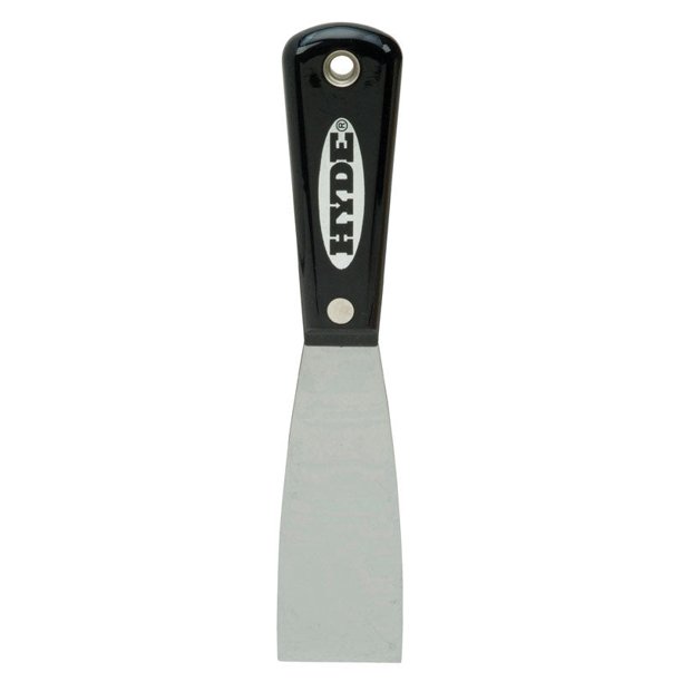 Espátula Hyde de acero con alto contenido de carbono rígida de 1,5 cm con mango de nailon