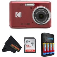 Cámara Digital Kodak Pixpro Fz45 16Mp Zoom 4X Roja