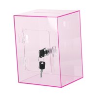 Magideal - Caja De Ahorro De Dinero Acrílica, Alcancía Con Bloqueo, Caja De Ahorro De Cambio, Tarro De Ahorro Transparente Resistente, Hucha Para Niños, Sala De Rosa