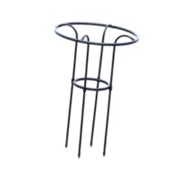 Ioensy - Enrejado De Metal Con Forma De Obelisco Para Jardín, Enrejado Para Plantas Trepadoras, Flores, Enredaderas, 70 Cm, Color Negro