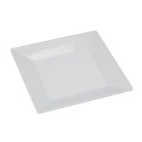 Generic - Plato Yanco Rome Cuadrado De Melamina Blanco De 20 Cm, Paquete De 48