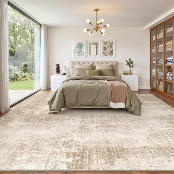 ALFOMBRA Valenrug 244 cm x 152 cm Lavable Antideslizante Beige