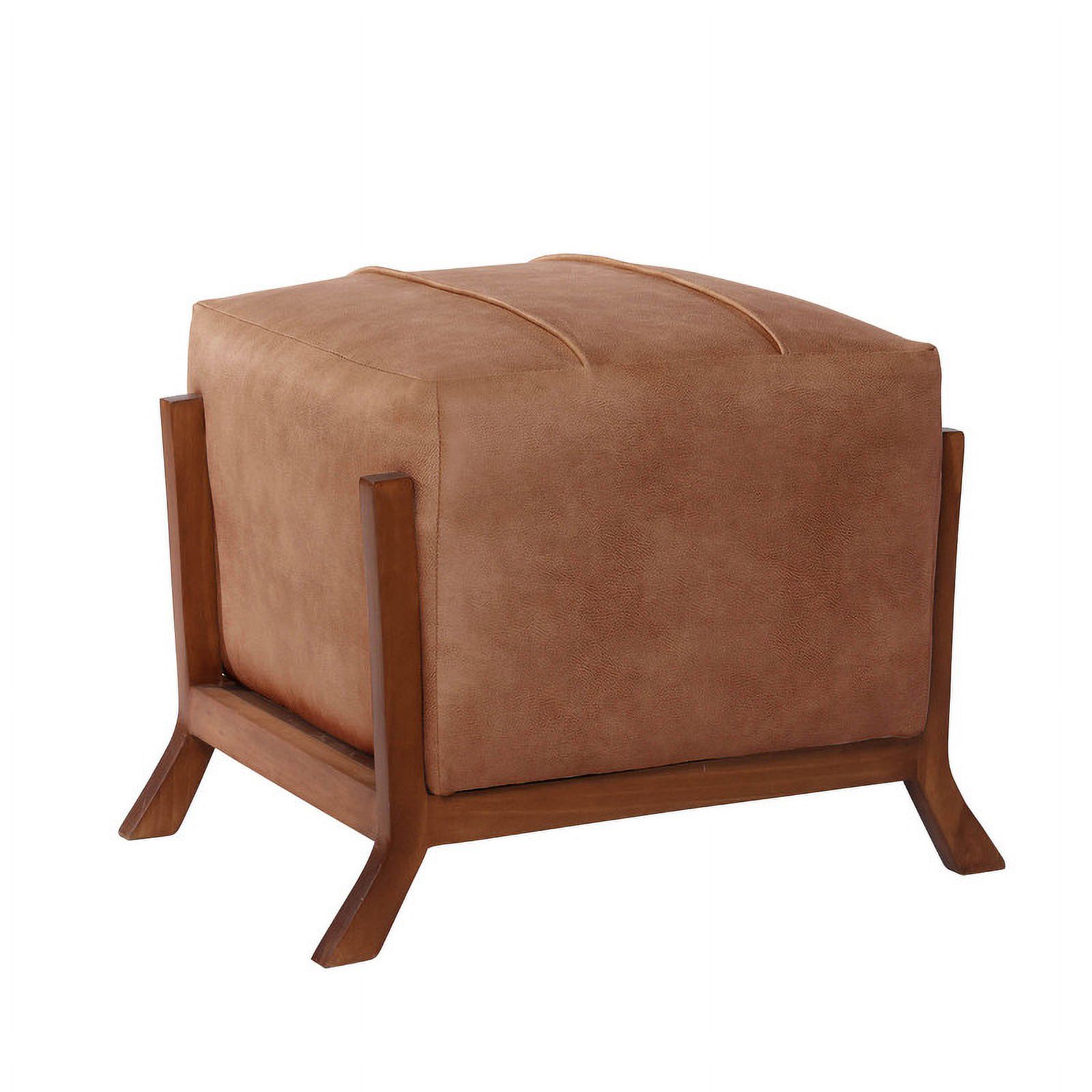 Latam Home - Pouf Marsella Cuero Kentucky Tabaco