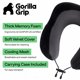 thumbnail image 2 of Almohada de Viaje para Cuello con Soporte Ergonómico Gorilla Grip de Espuma Viscoelástica, 2 of 9