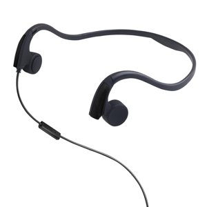 Bothyi - Auriculares Con Cable De Conducción Ósea Control De Voz Para Correr Deporte Al Aire Libre Negro