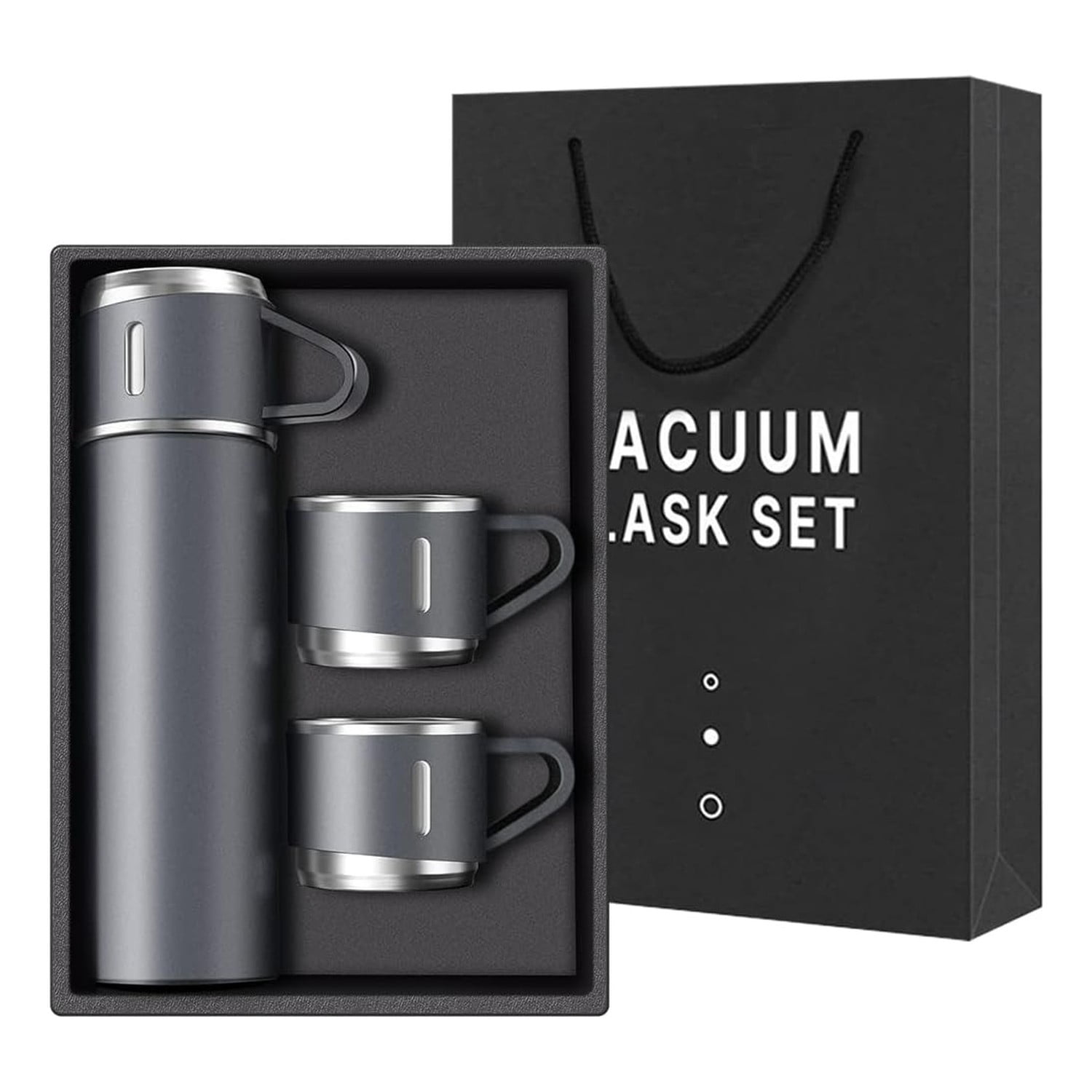 Genérico - Termo Acero Inoxidable 500ml Aislante Frío Caliente Gris