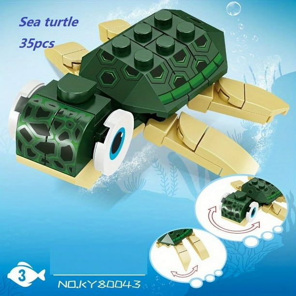 Lovely Sea Animals Building Blocks Toys Early Educational Toy For Kids Christmas Gift