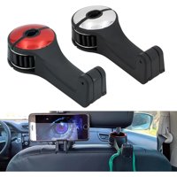 Genérico - Soporte Universal Para Teléfono De Coche - Soporte De Ventilación Para Smartphone, Compatible Con Iphone Y Otros Teléfonos Móviles, Soporte Seguro Para Automóvil-Rojo Plateado