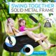 thumbnail image 4 of Columpio Saucer Swing SereneLife Outdoor Tree para niños (negro), 4 of 8