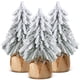 thumbnail image 1 of 3 piezas árboles de Navidad de la mesa de la nieve, árboles de pino de la mesa de la nieve con base de madera, árboles de Navidad de escritorio artificiales para las decoraciones de la mesa, 1 of 3
