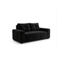 thumbnail image 3 of Sofa Praga 2 Cuerpos Felpa Negro, 3 of 3