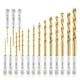 thumbnail image 1 of Juego de brocas amoolo Hex Shank, 16 piezas, Titanium Impact HSS, 1 of 7