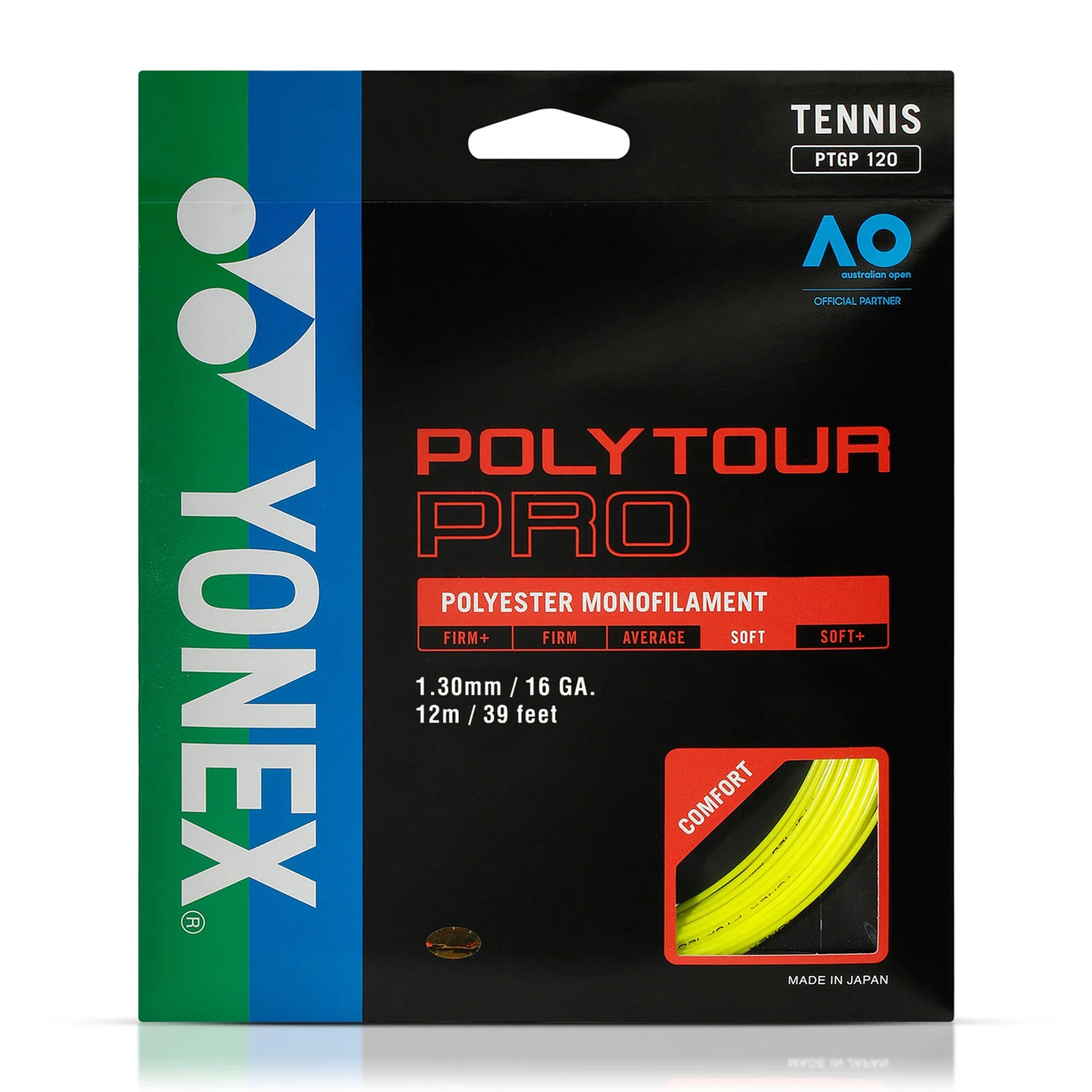 Yo - Cuerda De Tenis Polytour Pro 16L 1 30Mm Amarillo 12 Mt