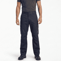 T-World - Pantalón De Trabajo Cargo Gabardina Cintura Elásticada Azul