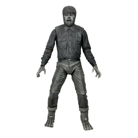 Figura de acción NECA Universal Monsters Ultimate Wolf Man B&W