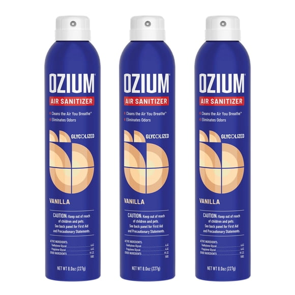 Desinfectante de aire y eliminador de olores Ozium A807035-3 240 ml, paquete de 3