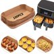 thumbnail image 1 of Forro de papel desechable Air Fryer, 100 unidades, para Ninja DZ201, 1 of 6