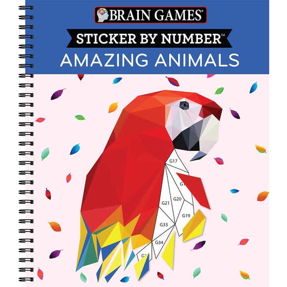 Pegatina de Number Brain Games Amazing Animals (13 imágenes)