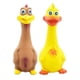 thumbnail image 2 of 2 Piezas De Pollo De Goma Que Grita Y Estridente Para Cachorros Masticables De Color Amarillo Y Marrón, 2 of 5